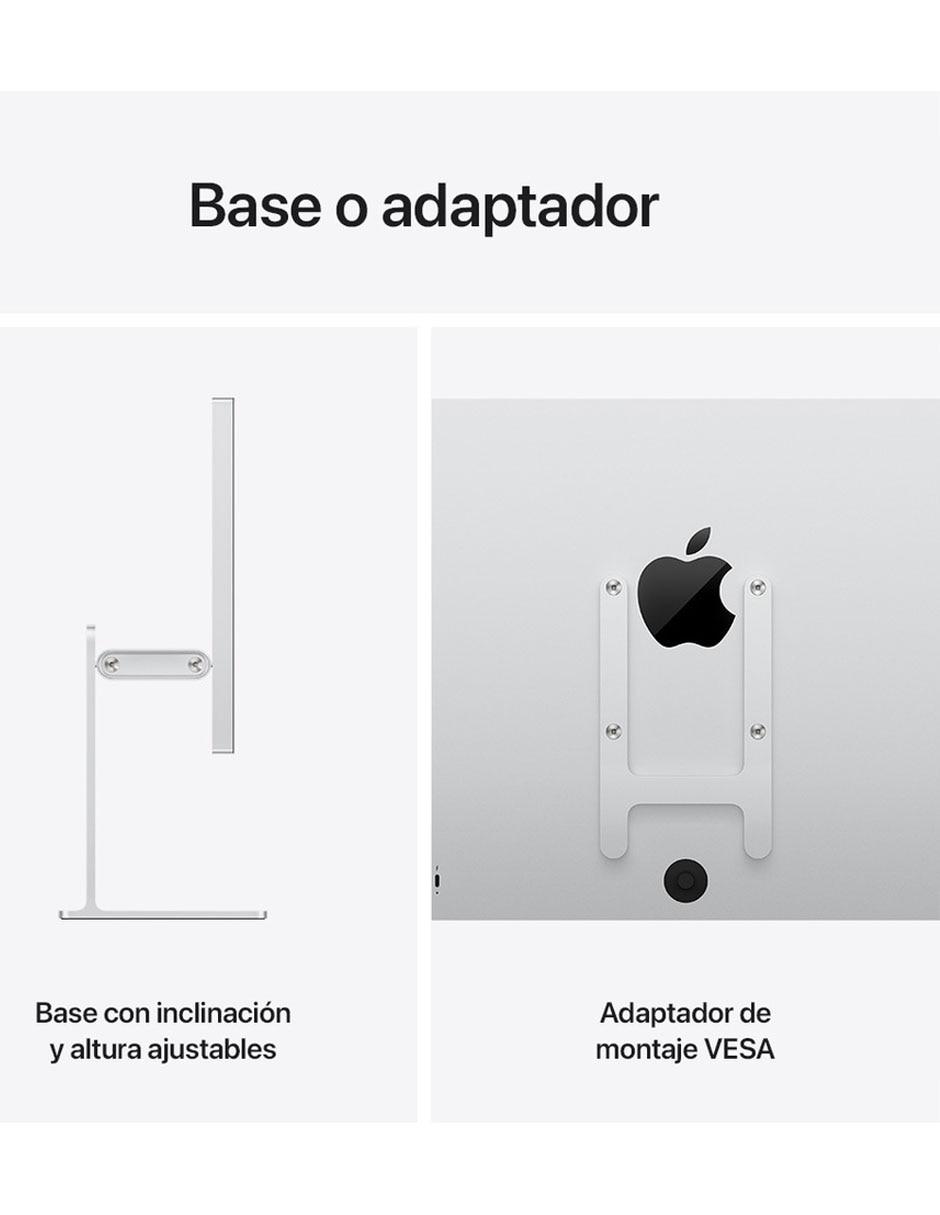 Monitor apple studio display xdr 5k 27 pulgadas mfel4cl/a