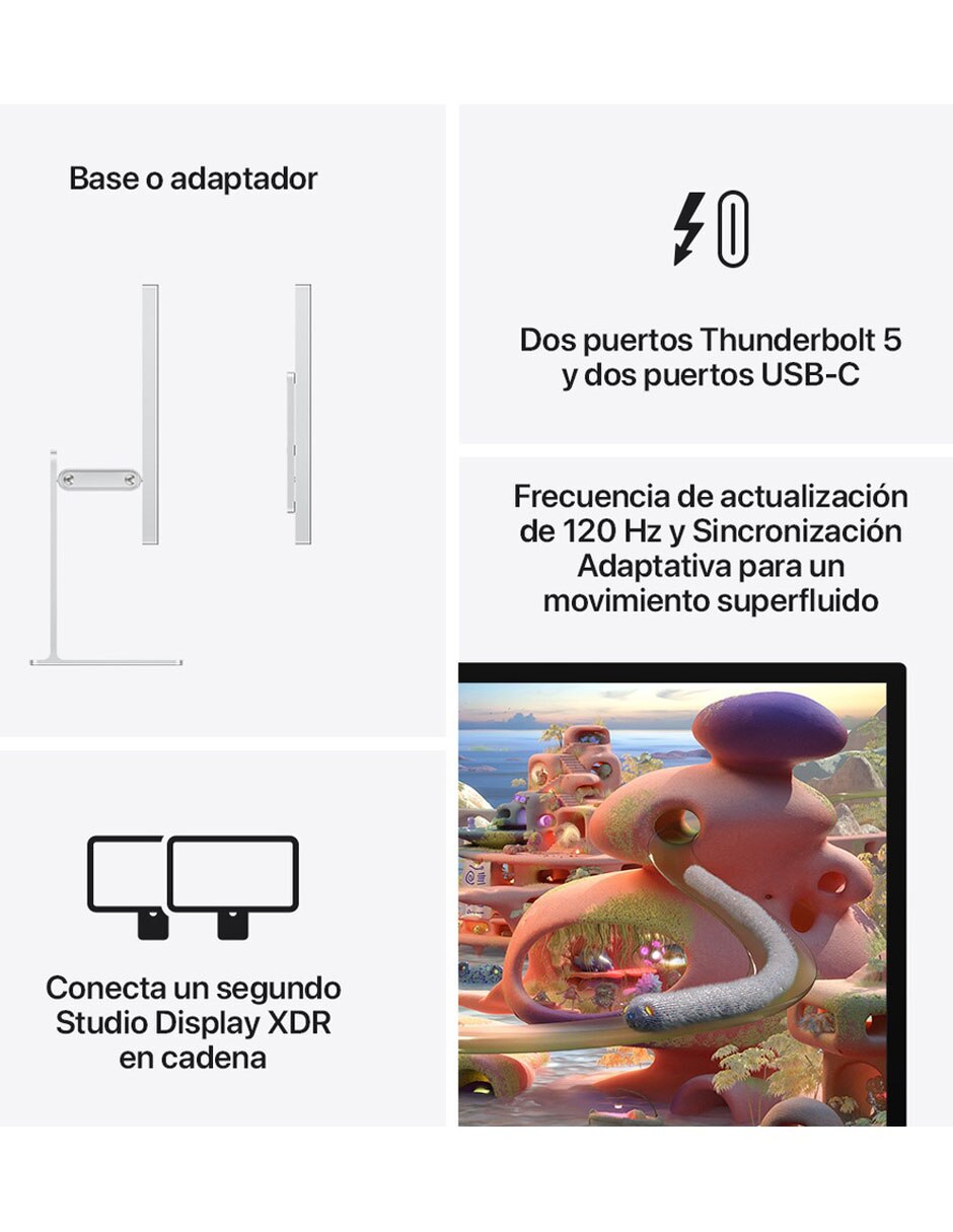 Monitor Studio Display Xdr 5K 27 Pulgadas Mfep4Cl/A 6