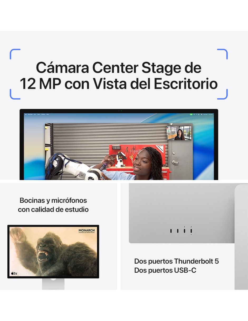 Monitor Apple Studio Display retina 5k 27 pulgadas MFEX4CL/A