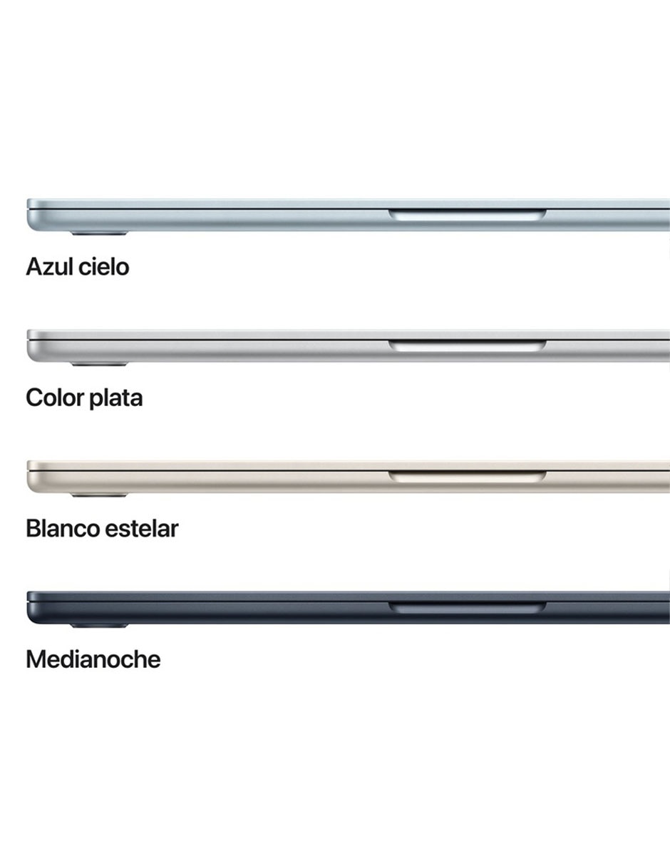 MacBook Air 13 pulgadas Chip M5 16 GB RAM 1 TB SSD plateado 3