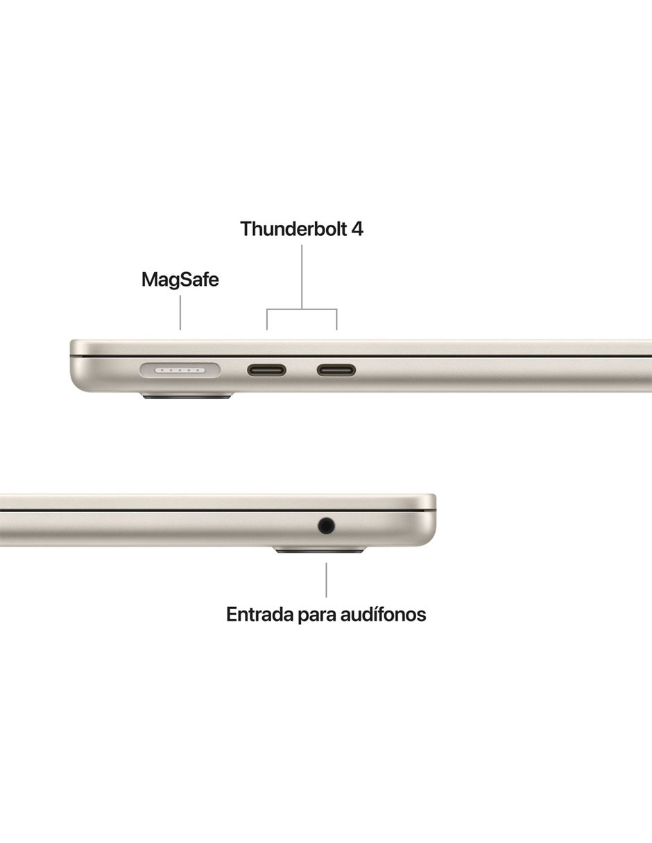 MacBook Air 13 pulgadas Chip M5 16 GB RAM 512 GB SSD Blanco Estelar 6