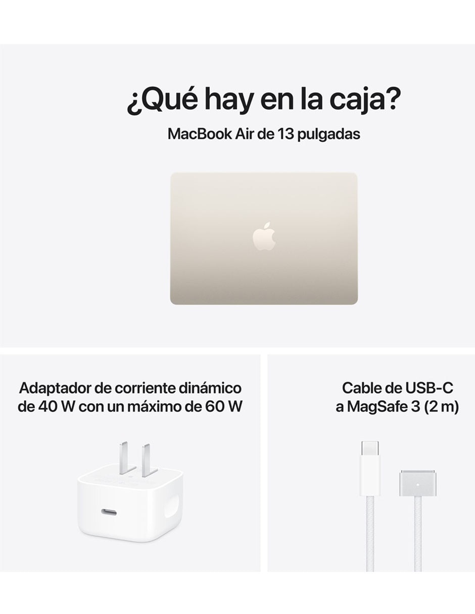MacBook Air 13 pulgadas Chip M5 16 GB RAM 512 GB SSD Blanco Estelar 9