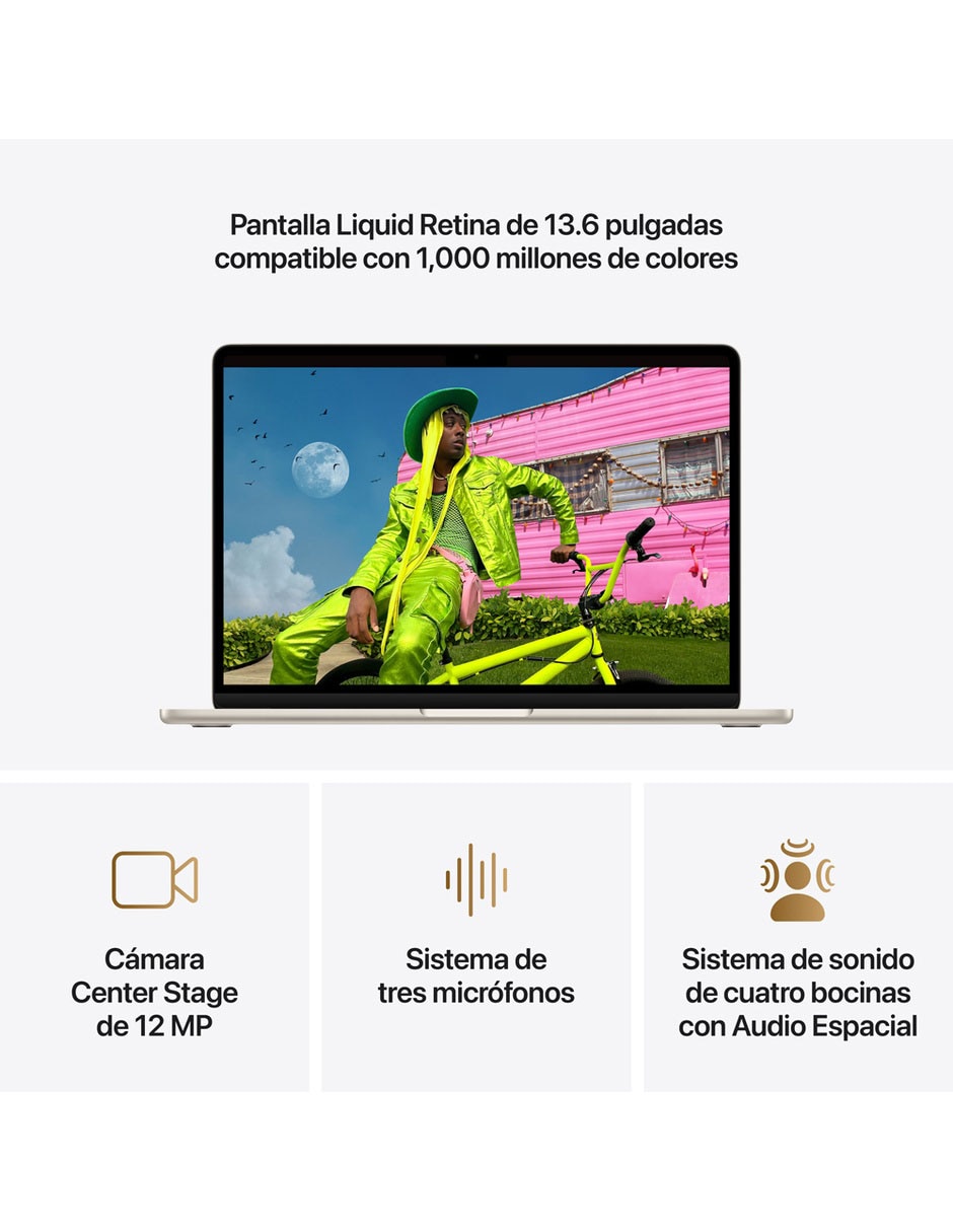 MacBook Air 13 pulgadas Chip M5 24 GB RAM 1 TB SSD blanco estelar 5