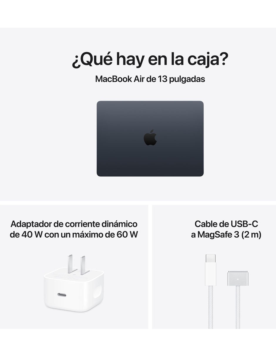 MacBook Air 13 pulgadas Chip M5 16 GB RAM 512 GB SSD Medianoche 9