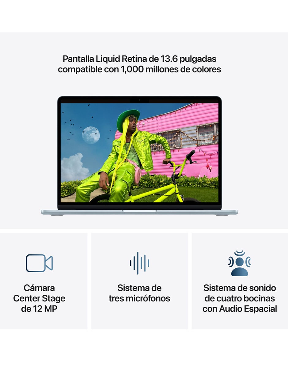 Apple MacBook Air 13 pulgadas Chip M5 16 GB RAM 512 GB SSD Azul Cielo