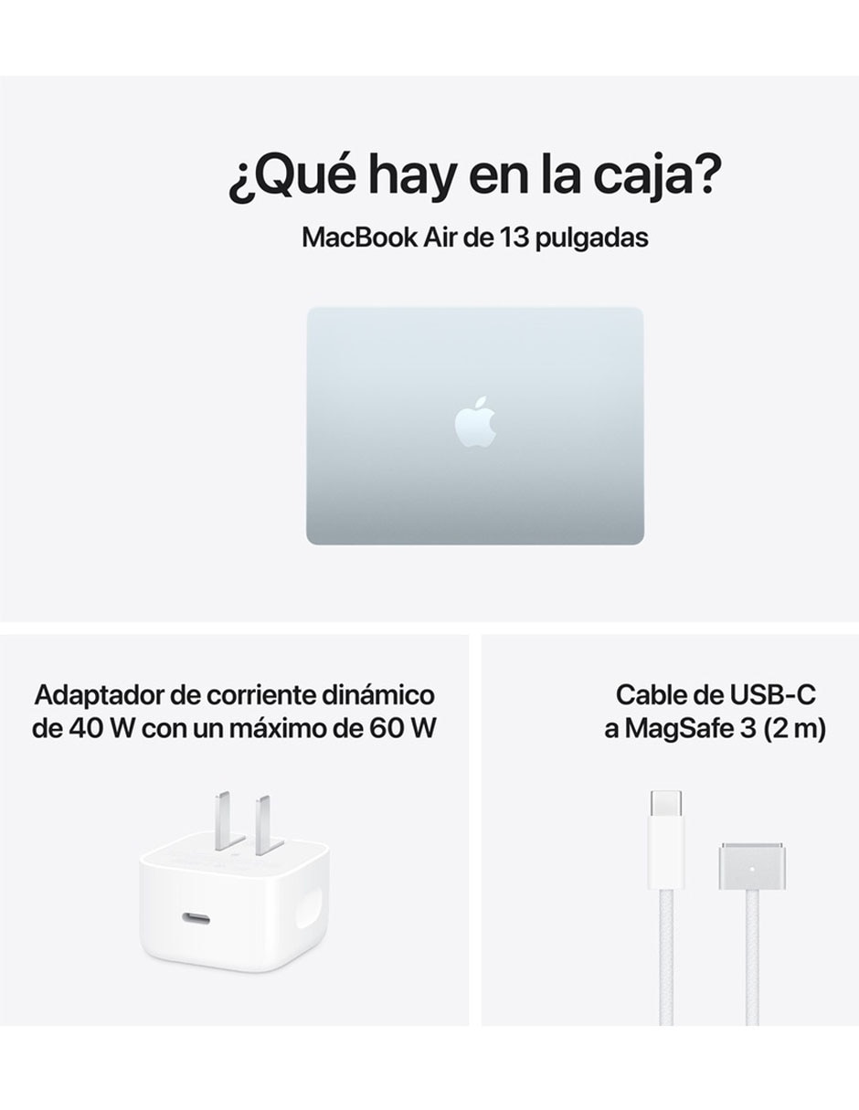 Apple MacBook Air 13 pulgadas Chip M5 16 GB RAM 1 TB SSD Azul Cielo