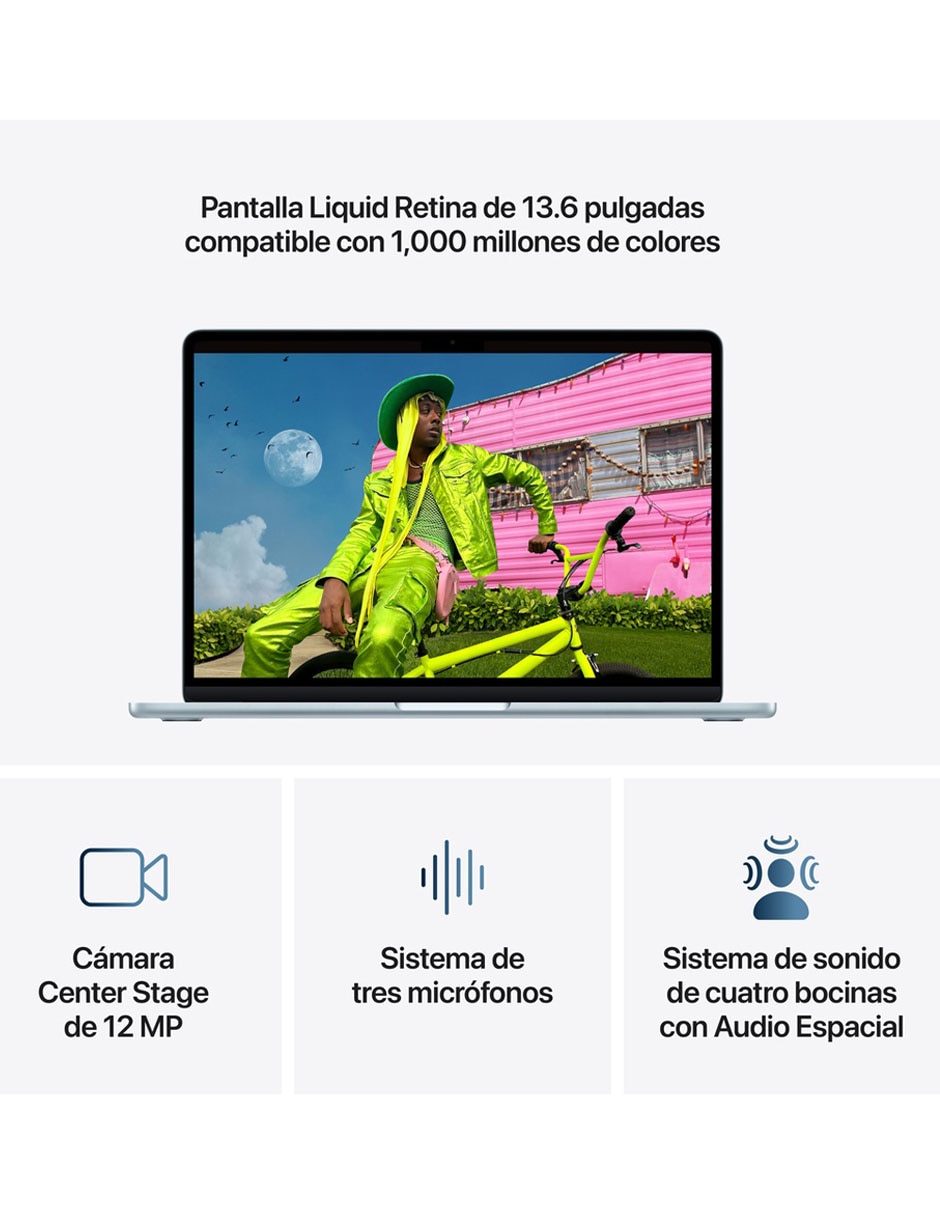 MacBook Air 13 pulgadas Chip M5 24 GB RAM 1 TB SSD azul cielo 5