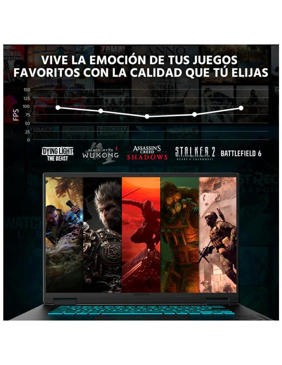 Laptop gamer GA16E-5050Ci732512M 16 pulgadas WUXGA Intel Core i7 NVIDIA GeForce RTX 5050 32 GB RAM 512 GB SSD