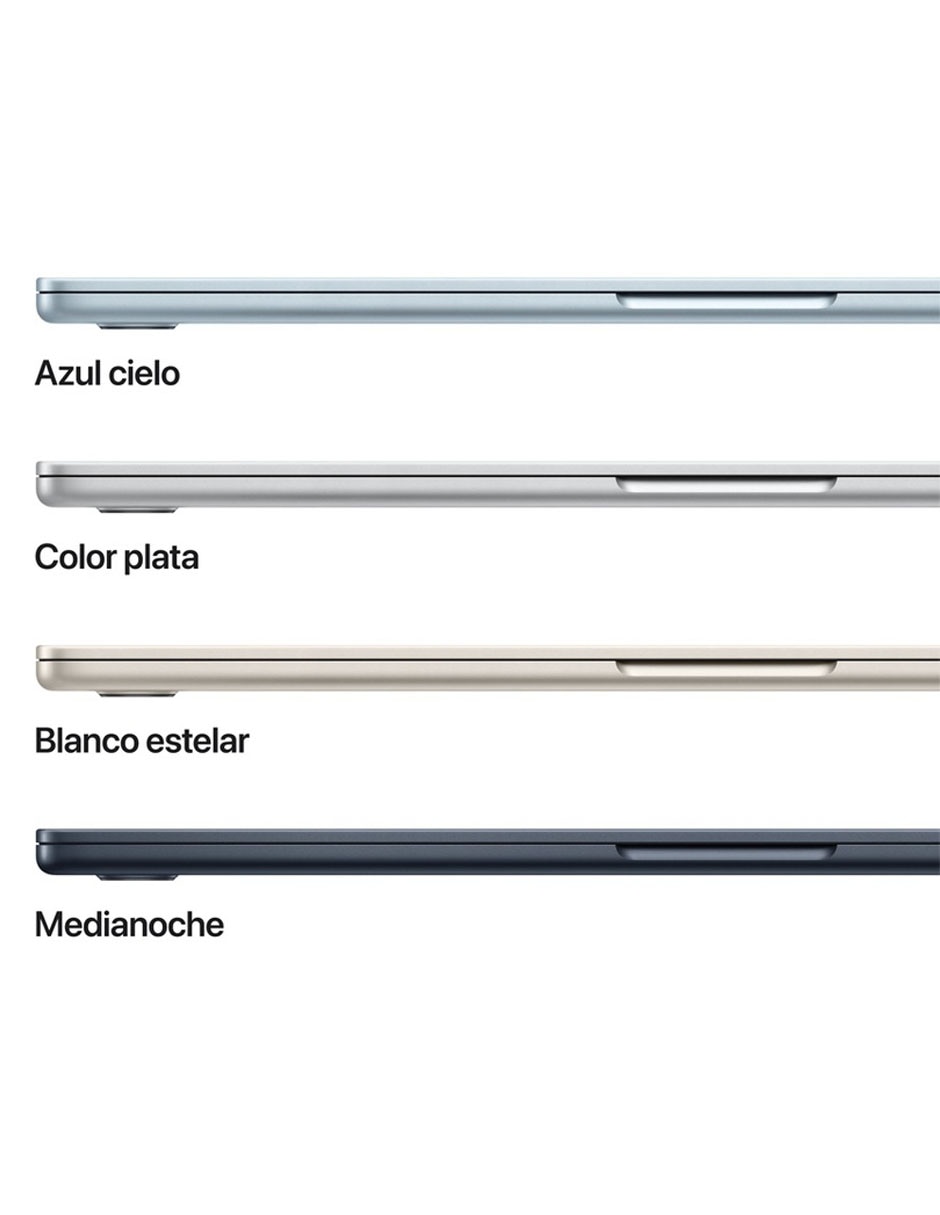 MacBook Air 15 pulgadas Chip M5 16 GB RAM 512 GB SDD plateado 3