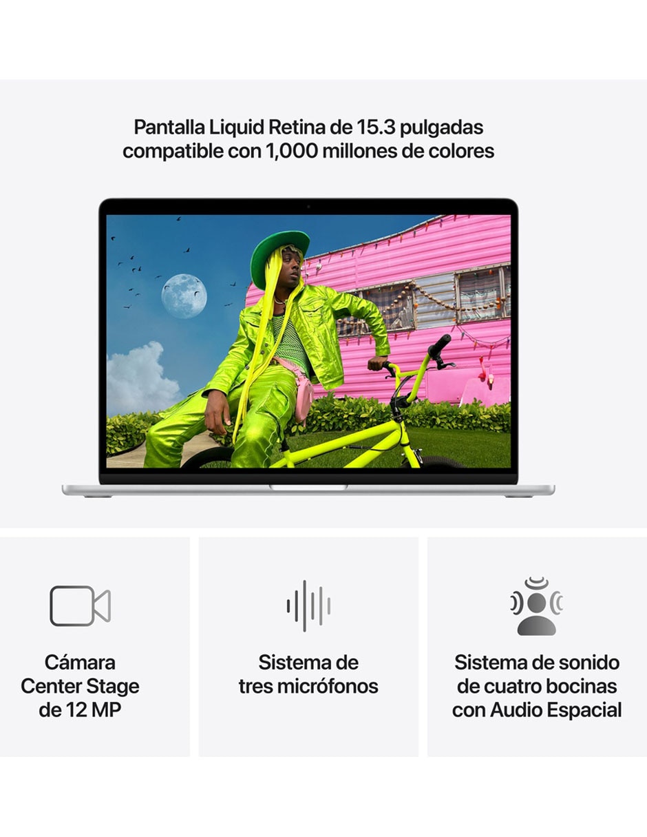 MacBook Air 15 pulgadas Chip M5 16 GB RAM 512 GB SDD plateado 5