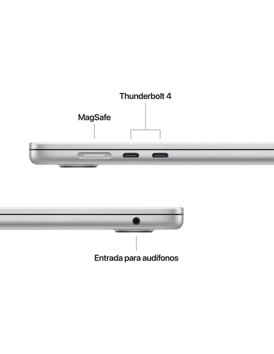 MacBook Air 15 pulgadas Chip M5 16 GB RAM 512 GB SDD plateado 6