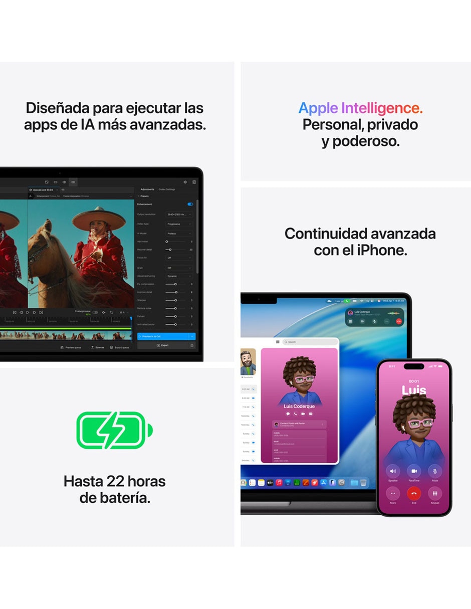 MacBook Pro 14 pulgadas Chip M5 32 GB RAM 1 TB SSD Negro 8