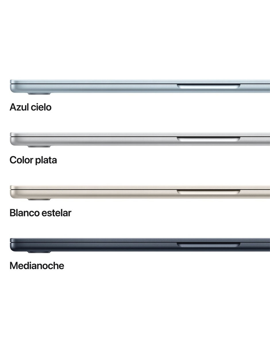 Apple MacBook Air 15 pulgadas Chip M5 16 GB RAM 1 TB SSD plateado