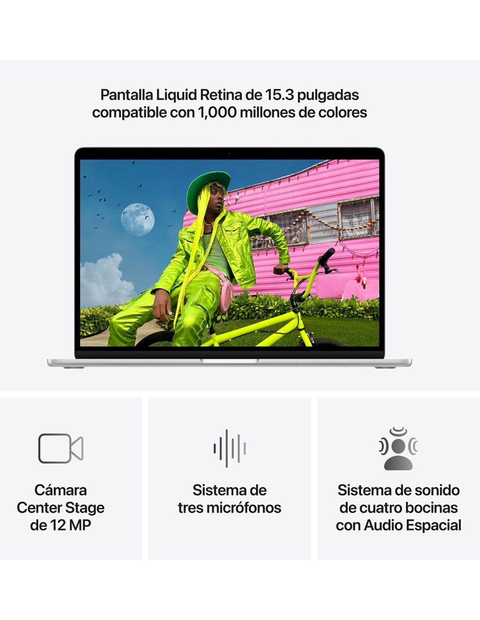 Apple MacBook Air 15 pulgadas Chip M5 16 GB RAM 1 TB SSD plateado