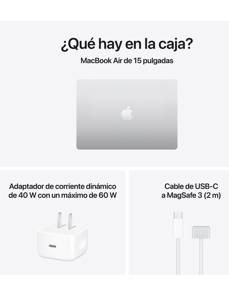 Apple MacBook Air 15 pulgadas Chip M5 16 GB RAM 1 TB SSD plateado