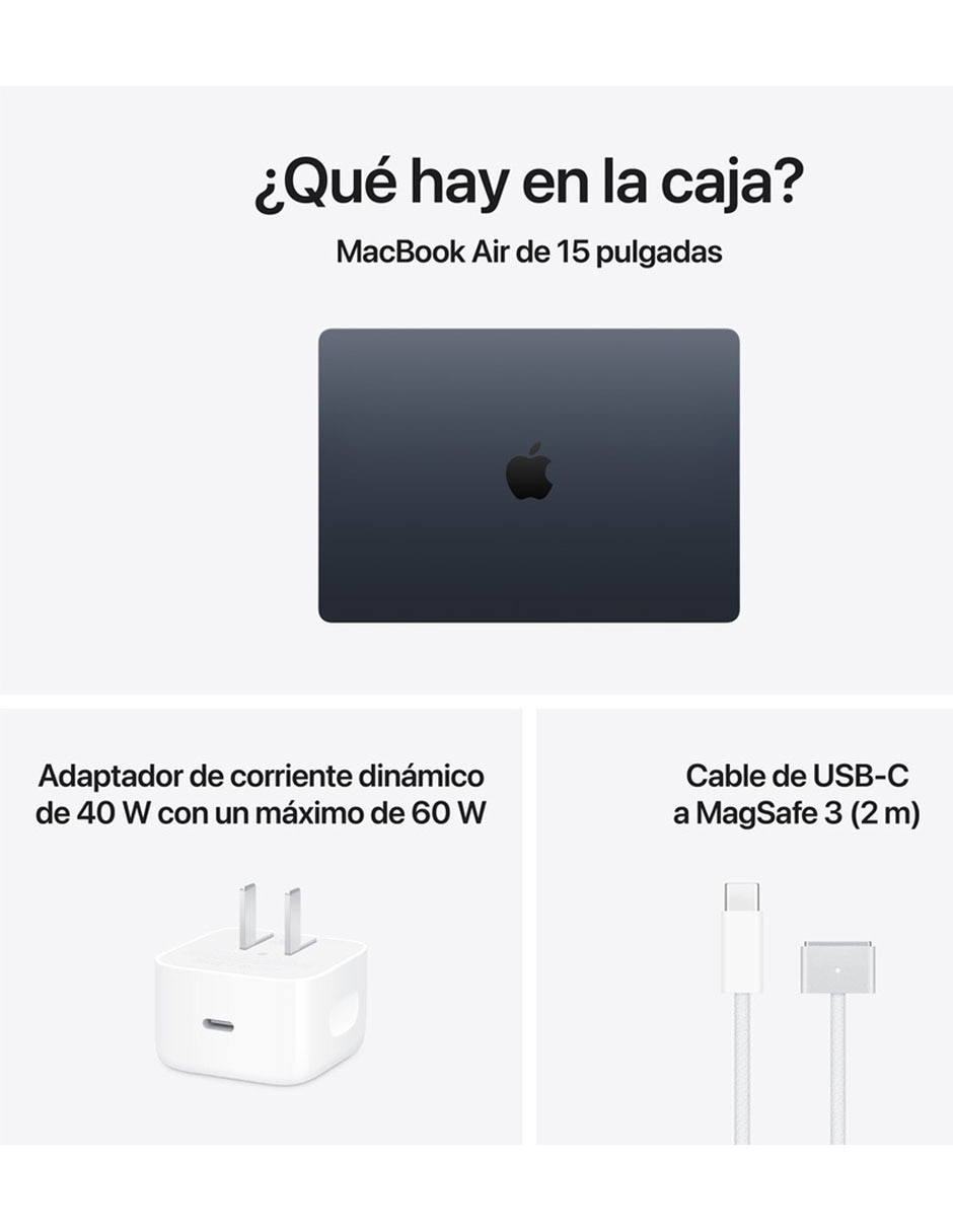 MacBook Air 15 pulgadas Chip M5 16 GB RAM 512 GB SSD medianoche 9