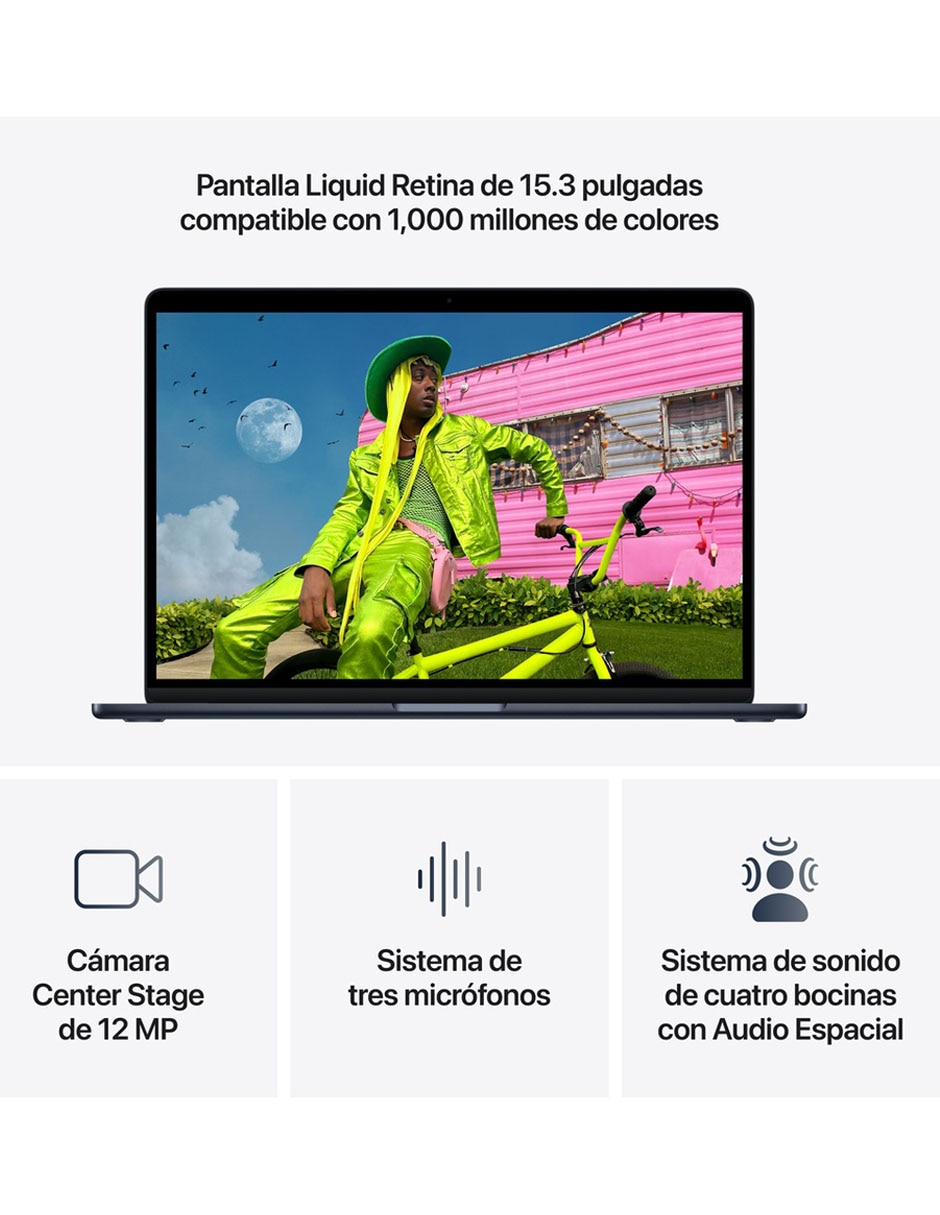 Apple MacBook Air 15 pulgadas Chip M5 16 GB RAM 1 TB SSD medianoche