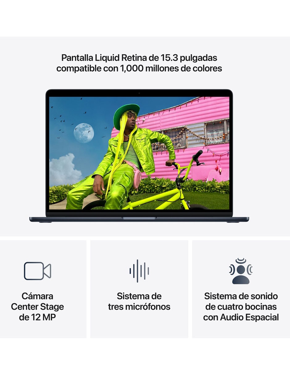 MacBook Air 15 pulgadas Chip M5 24 GB 1 TB SSD medianoche 5