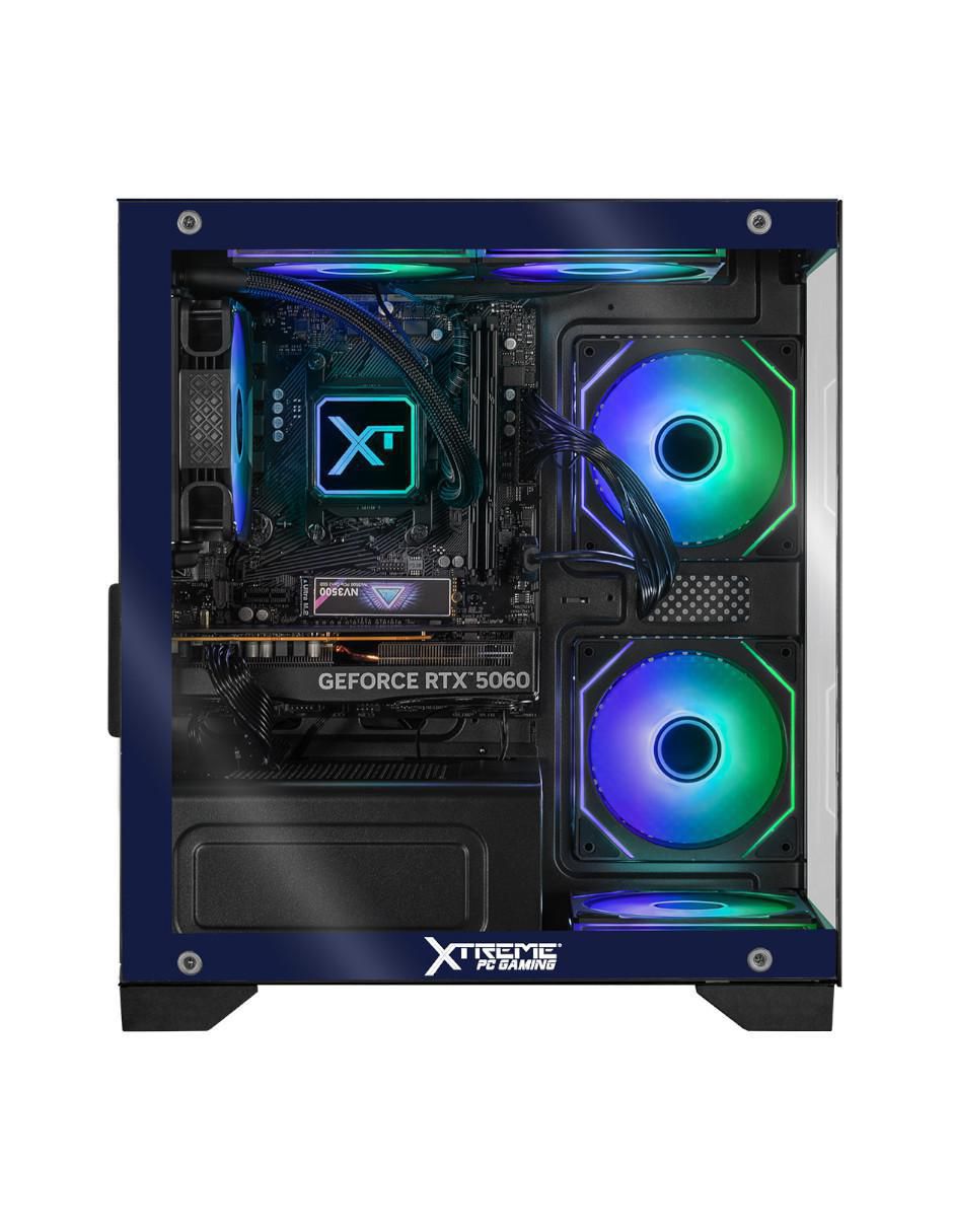Computadora gamer Xtreme PC Gaming XTPCR732GB5060MCHB 27 pulgadas Full HD AMD Ryzen 7 NVIDIA GeForce RTX 5060 16 GB RAM 1 TB SSD