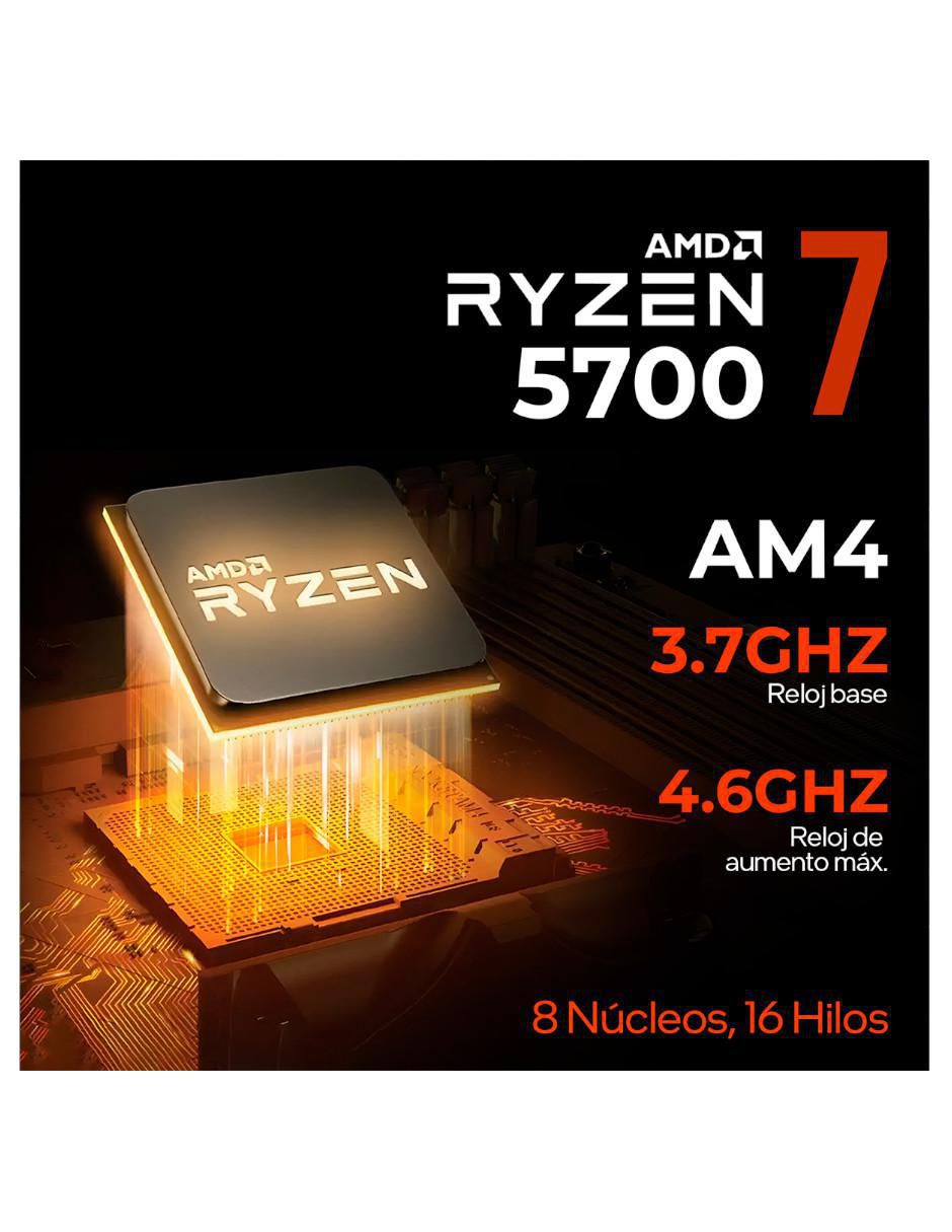Computadora gamer Xtreme PC Gaming XTPCR732GB5060MCHB 27 pulgadas Full HD AMD Ryzen 7 NVIDIA GeForce RTX 5060 16 GB RAM 1 TB SSD