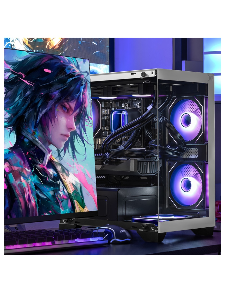 Computadora Gamer Xtpcr732gb5060tichbwincluye Monitorincluye Monitor AMD Ryzen 7 Nvidia Geforce Rtx 5060 Ti 32 GB RAM 1 TB SSD 9