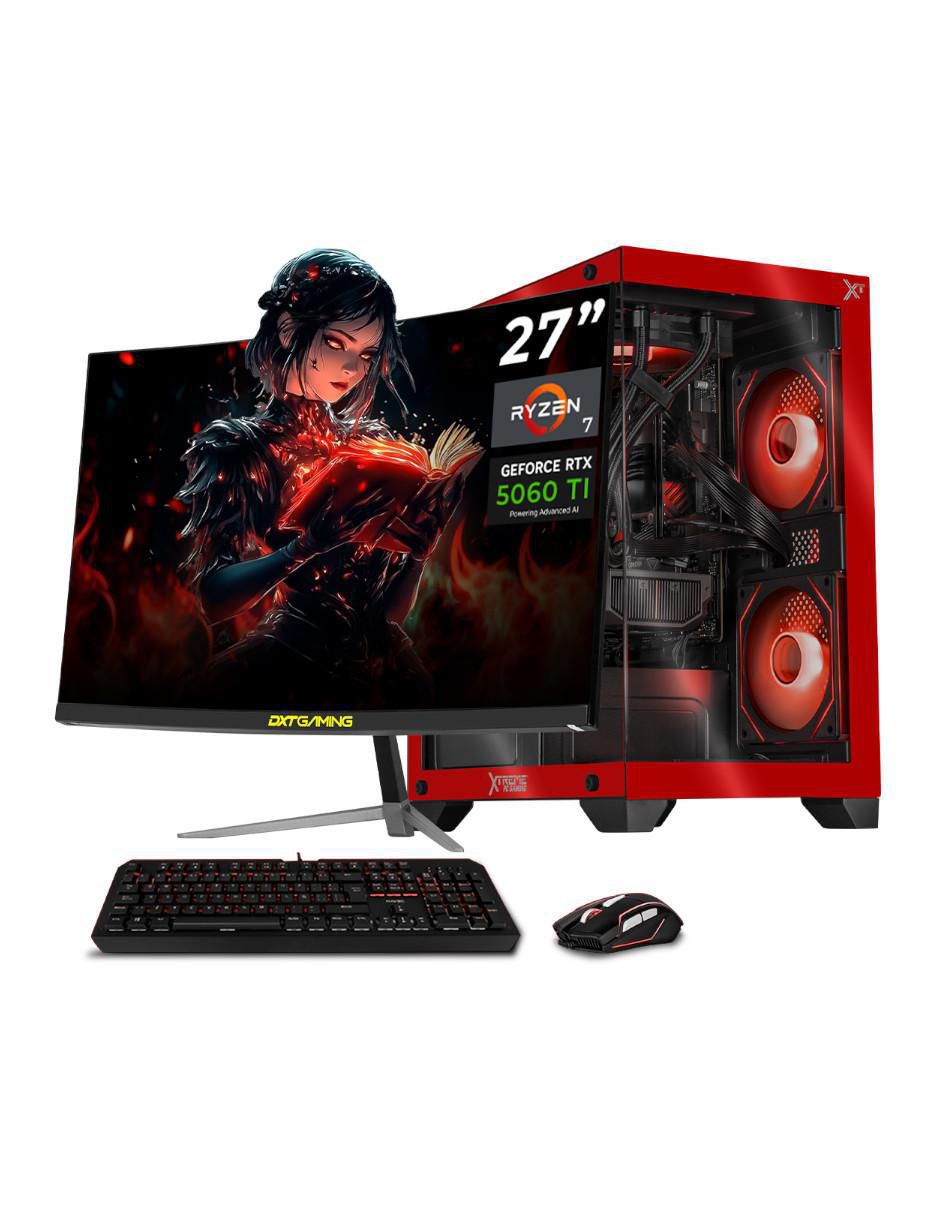 Computadora gamer XTPCR732GB5060TIMCHR 27 pulgadas Full HD AMD Ryzen 7 NVIDIA GeForce RTX 5060 Ti 32 GB 1 TB 1