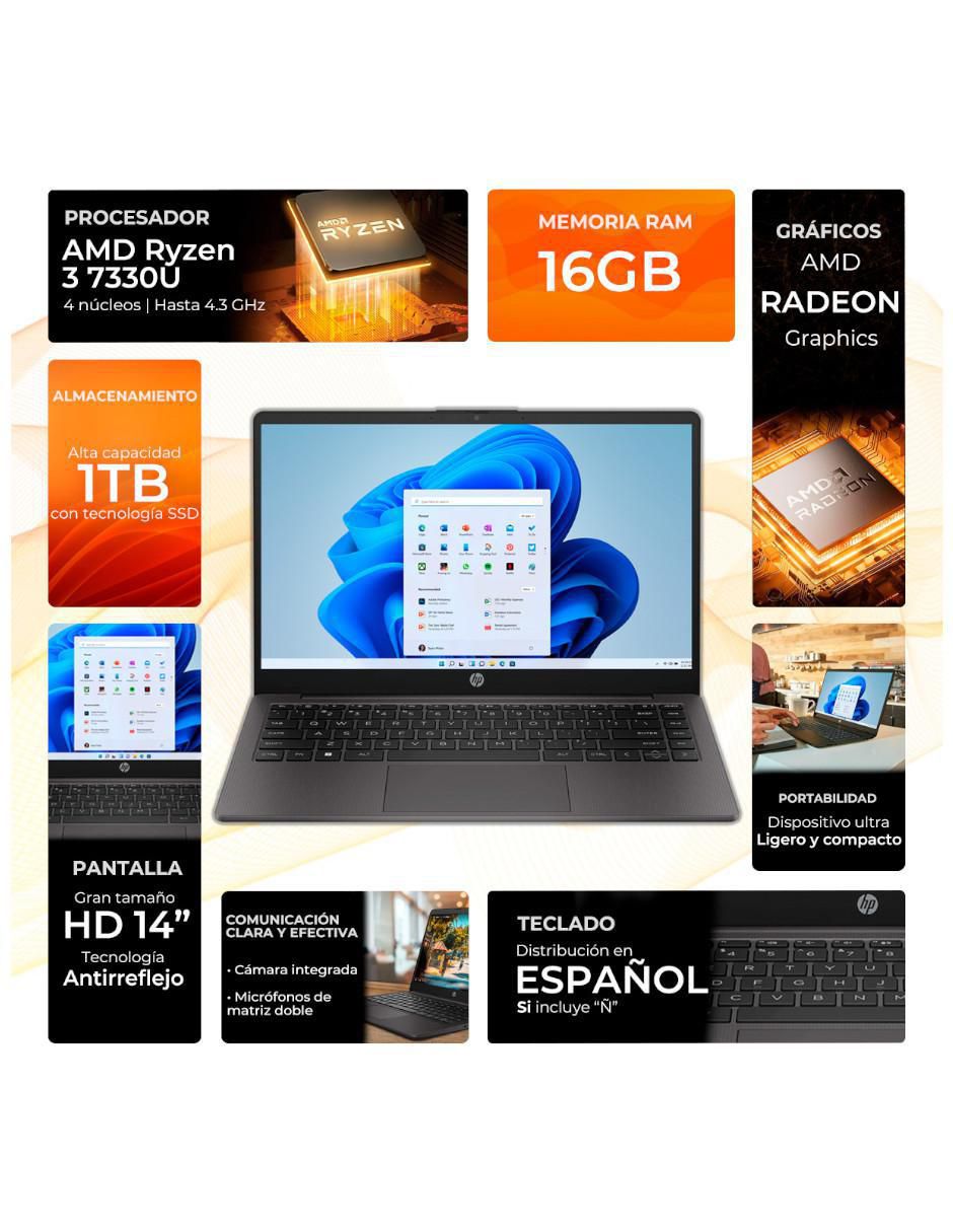 Laptop R3161 14 pulgadas HD AMD Ryzen 3 Integradas 16 GB RAM 1 TB 2
