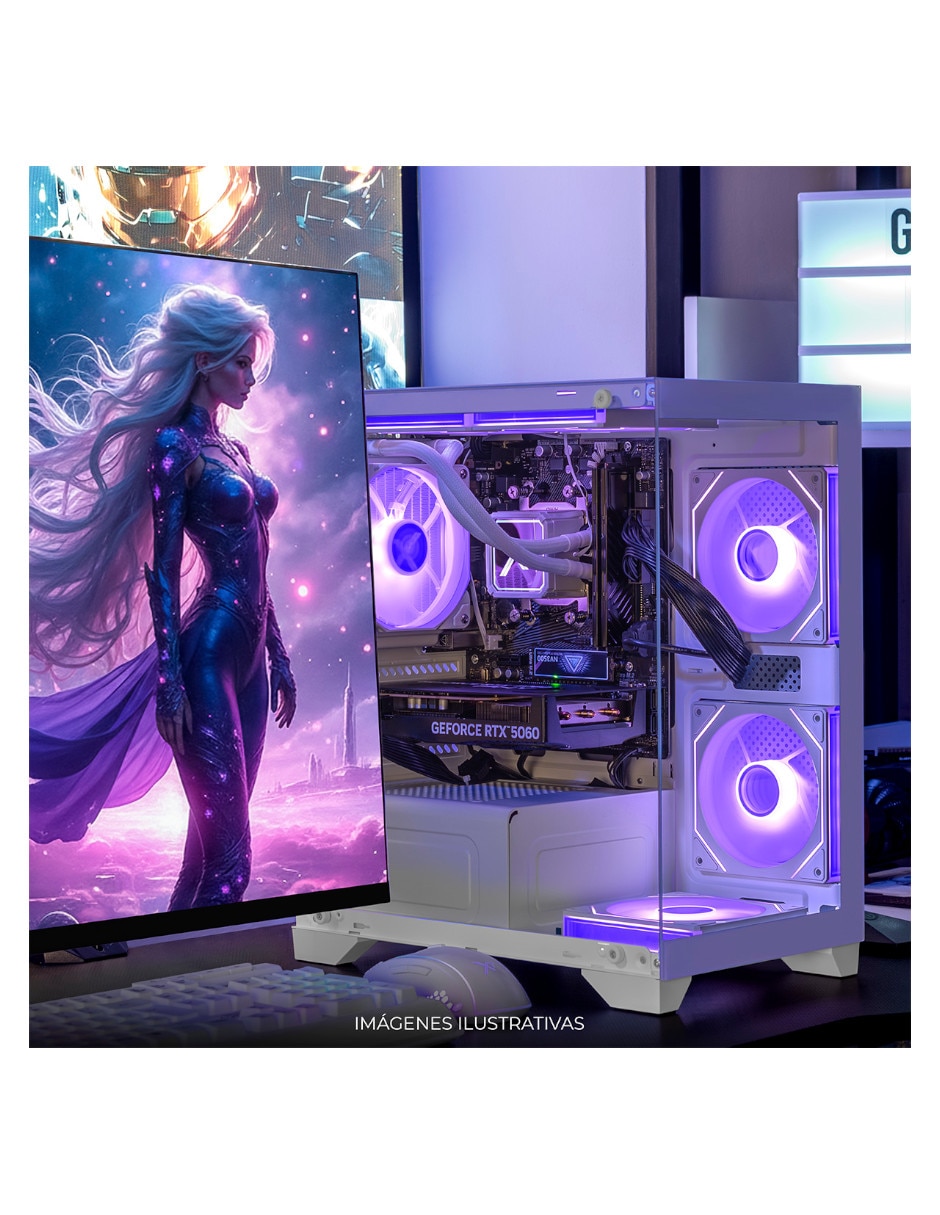 Computadora gamer Xtreme Pc Gaming XTPCR732GB5060MCHL 27 pulgadas Full HD AMD Ryzen 7 NVIDIA GeForce RTX 5060 32 GB RAM 1 TB SSD