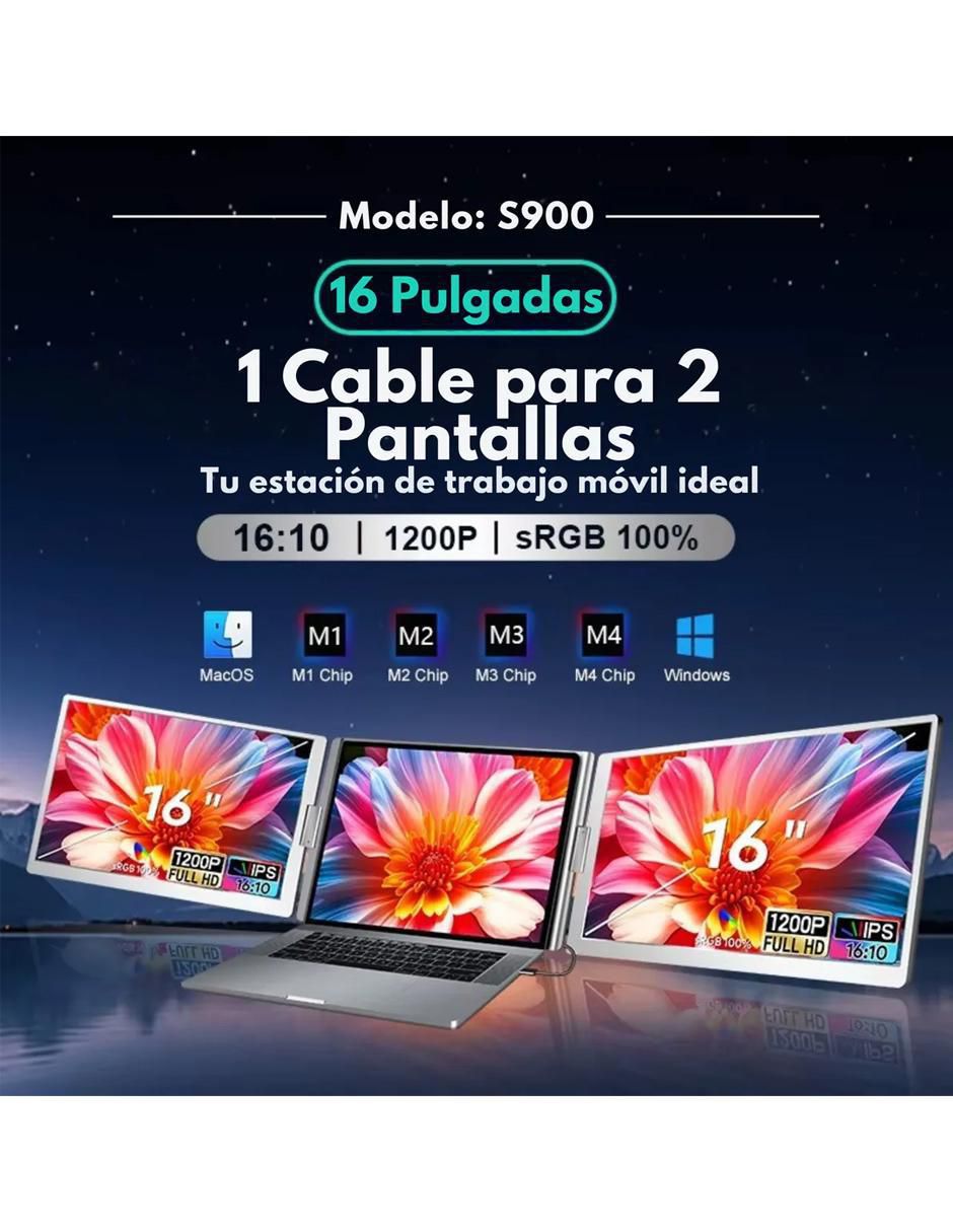 Monitor portátil IPS Full HD 16 pulgadas 7