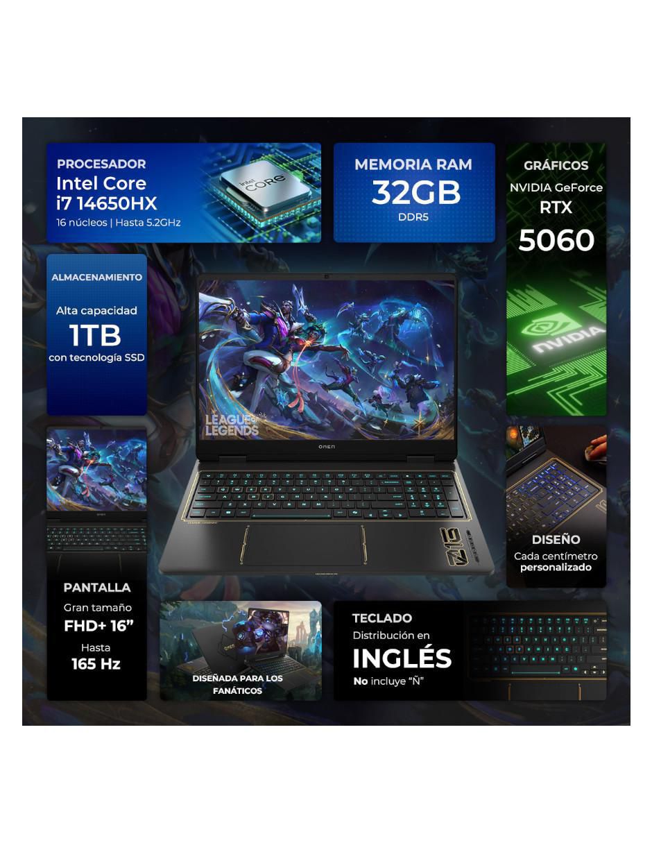Laptop gamer Omen Limited Edition LOL 16 pulgadas Full HD+ Intel Core i7 NVIDIA GeForce RTX 5060 32 GB RAM 1 TB