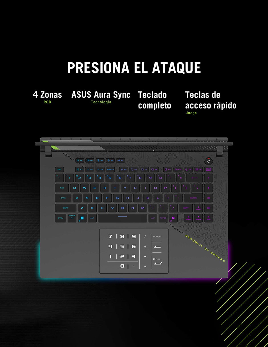 Laptop Asus G614PP-RV006W 16 pulgadas Full HD+ AMD Ryzen 9 NVIDIA GeForce RTX 5070 16 GB RAM 1 TB SSD