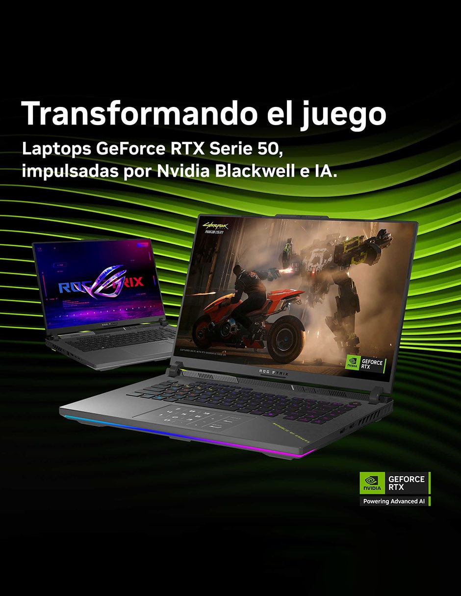Laptop Asus G614PP-RV006W 16 pulgadas Full HD+ AMD Ryzen 9 NVIDIA GeForce RTX 5070 16 GB RAM 1 TB SSD