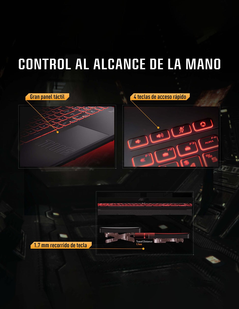 Computadora fa607nuq-rl038w 16 pulgadas full hd+ amd ryzen 7 nvidia geforce rtx 4050 16 gb ram 512 gb ssd 9