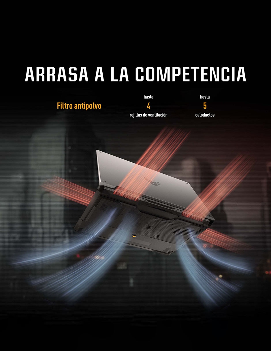 Computadora fa607nuq-rl038w 16 pulgadas full hd+ amd ryzen 7 nvidia geforce rtx 4050 16 gb ram 512 gb ssd 10