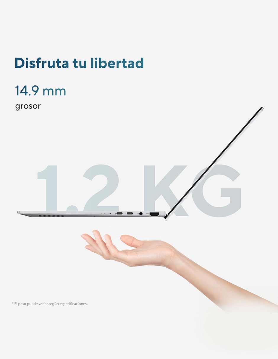 Computadora touch ux3405ca-ql216w 14 pulgadas wuxga intel core ultra 5 225h intel arc 16 gb ram 1 tb ssd 6