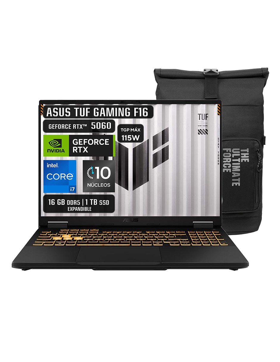 ASUS Laptop gamer Asus FX608JMR-RV069W 16 pulgadas Full HD+ Intel Core i7 NVIDIA GeForce RTX 5060 16 GB RAM 1 TB SSD