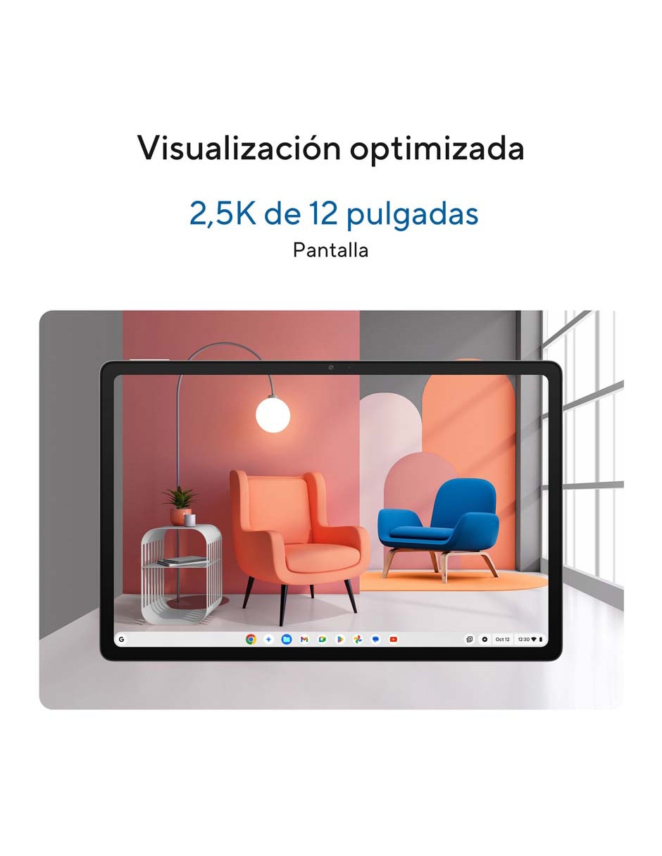 Tablet touch CM3206DM4A-M58G128M 12 pulgadas HD MediaTek Kompanio 520 Integradas 8 GB RAM 9