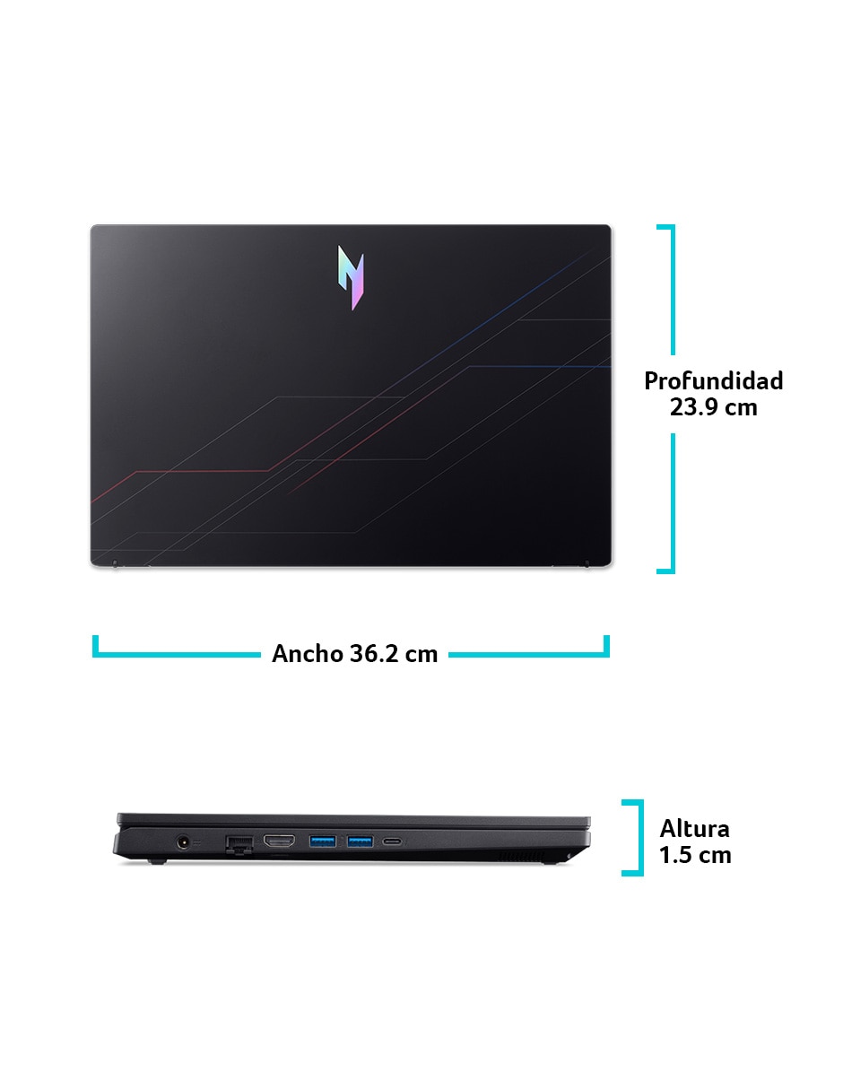 Laptop gamer Acer ANV15-52-54PK 15.6 pulgadas Full HD Intel Core 5 210H NVIDIA GeForce RTX 5050 32 GB RAM 1 TB SSD