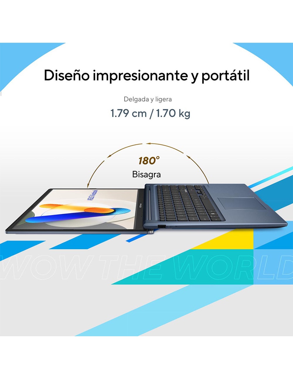 Laptop touch Asus X1504VA-E85362W 15.6 pulgadas Full HD Intel core 5 Intel HD Graphics 620 16 GB RAM 512 GB SSD
