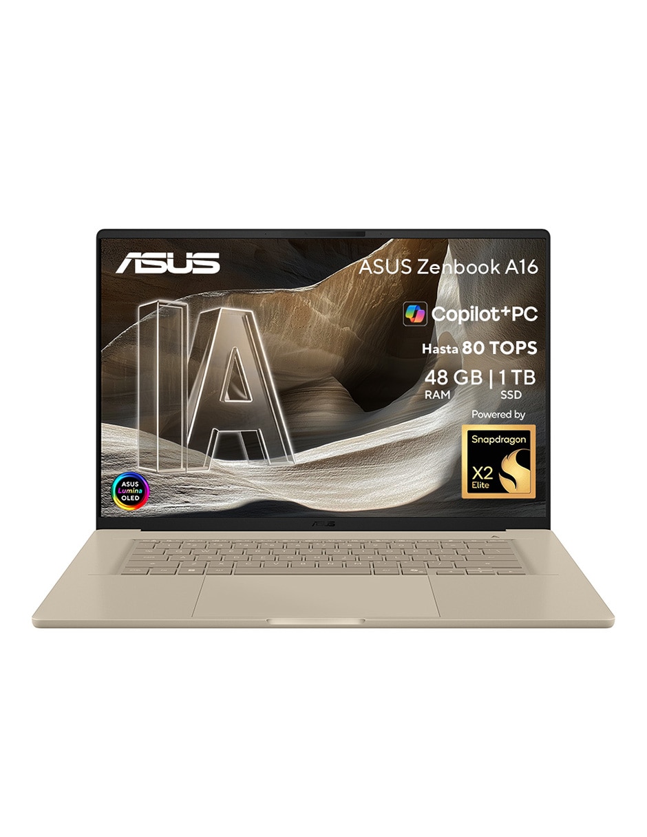 Laptop UX3607OA-SQ013W 16 pulgadas 3K Snapdragon X Elite Qualcomm Adreno 48 GB RAM 1 TB SSD