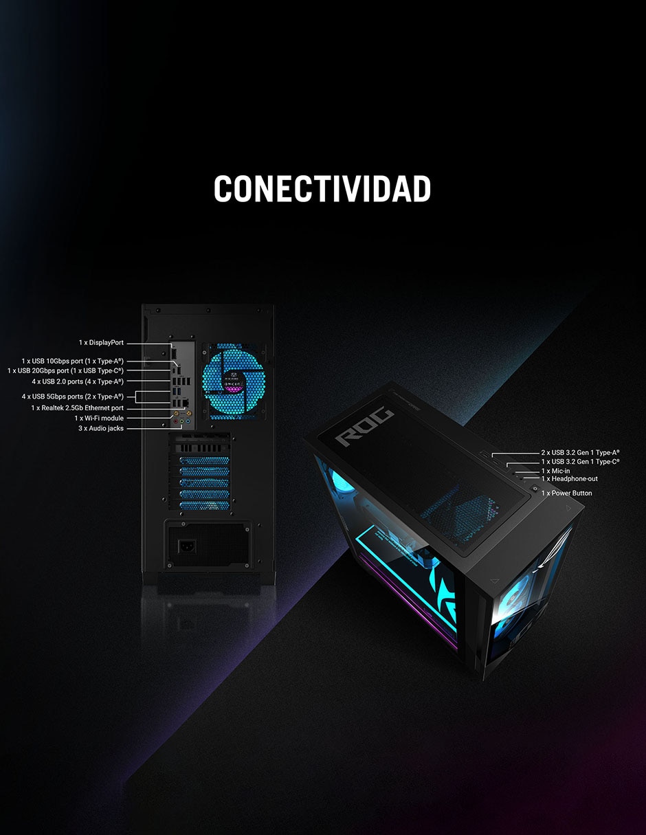 Computadora de escritorio G700TF-U732G1T-H1 Intel Core Ultra 7 265KF NVIDIA GeForce RTX 5070 32 GB RAM1 TB SSD 10