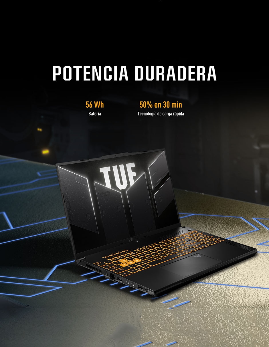 Laptop gamer Asus FX607VJB-RL127W 16 pulgadas WUXGA Intel Core 5 210H NVIDIA GeForce RTX 3050 16 GB RAM 512 GB SSD