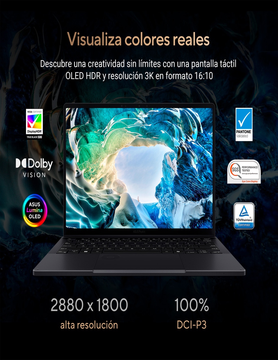 Laptop 2 en 1 touch Asus HN7306EA-LX018W 13.3 pulgadas 3K AMD Ryzen AI Max 385 AMD Radeon Graphics 32 GB RAM 1 TB SSD