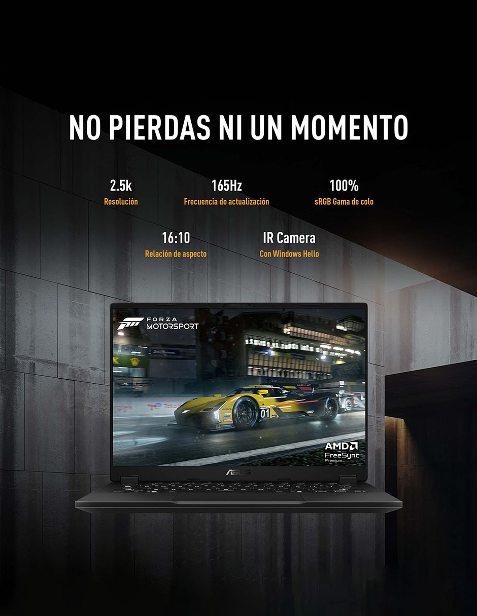 Computadoraasus fa401ea-rg005w 14 pulgadas wqxga amd ryzen ai max 390 amd radeon 64 gb ram 1 tb SSD