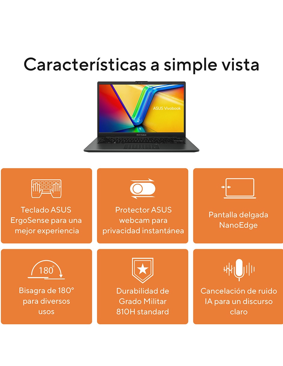 Computadoraasus e1404fa-eb1540w 14 pulgadas full hd amd ryzen 5 amd radeon graphics 8 gb ram 512 gb SSD