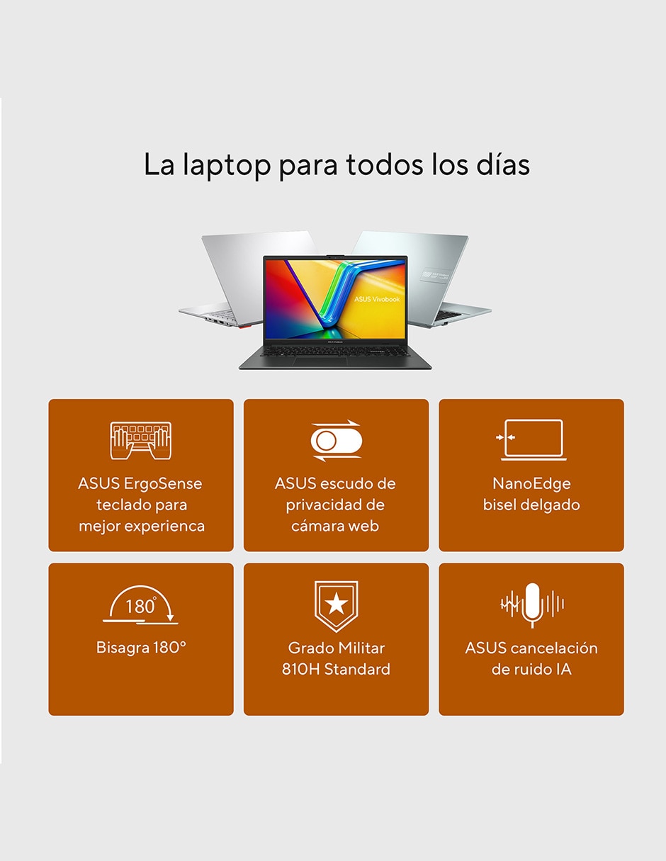 Computadoraasus e1504fa-bq4782w 15.6 pulgadas full hd amd ryzen 3 amd radeon graphics 8 gb ram 512 gb SSD