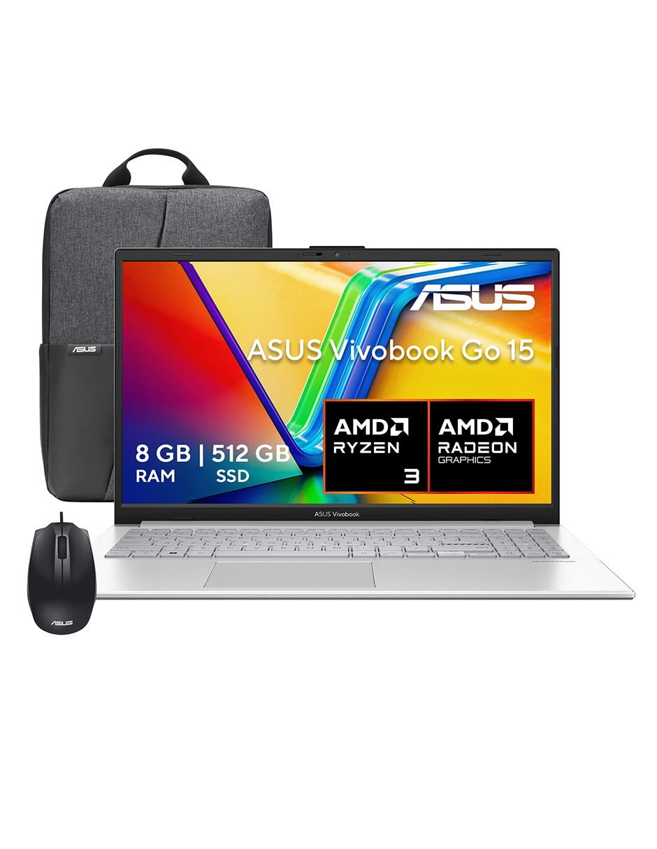 ASUS Computadoraasus e1504fa-bq4782w 15.6 pulgadas full hd amd ryzen 3 amd radeon graphics 8 gb ram 512 gb SSD