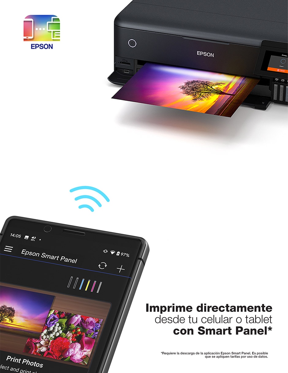 Multifuncional L8180 de inyección de tinta inalámbrica a color 3
