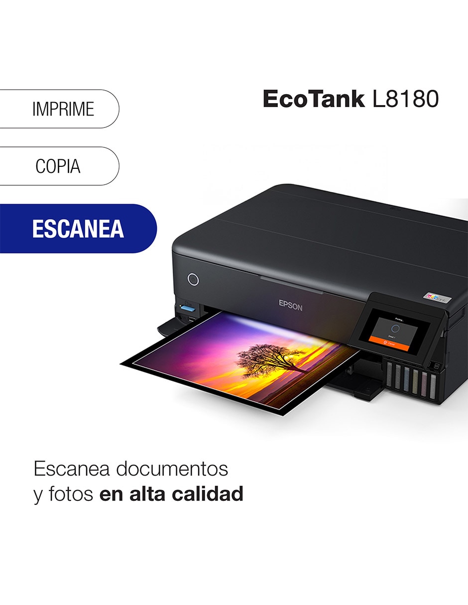 Multifuncional L8180 de inyección de tinta inalámbrica a color 6