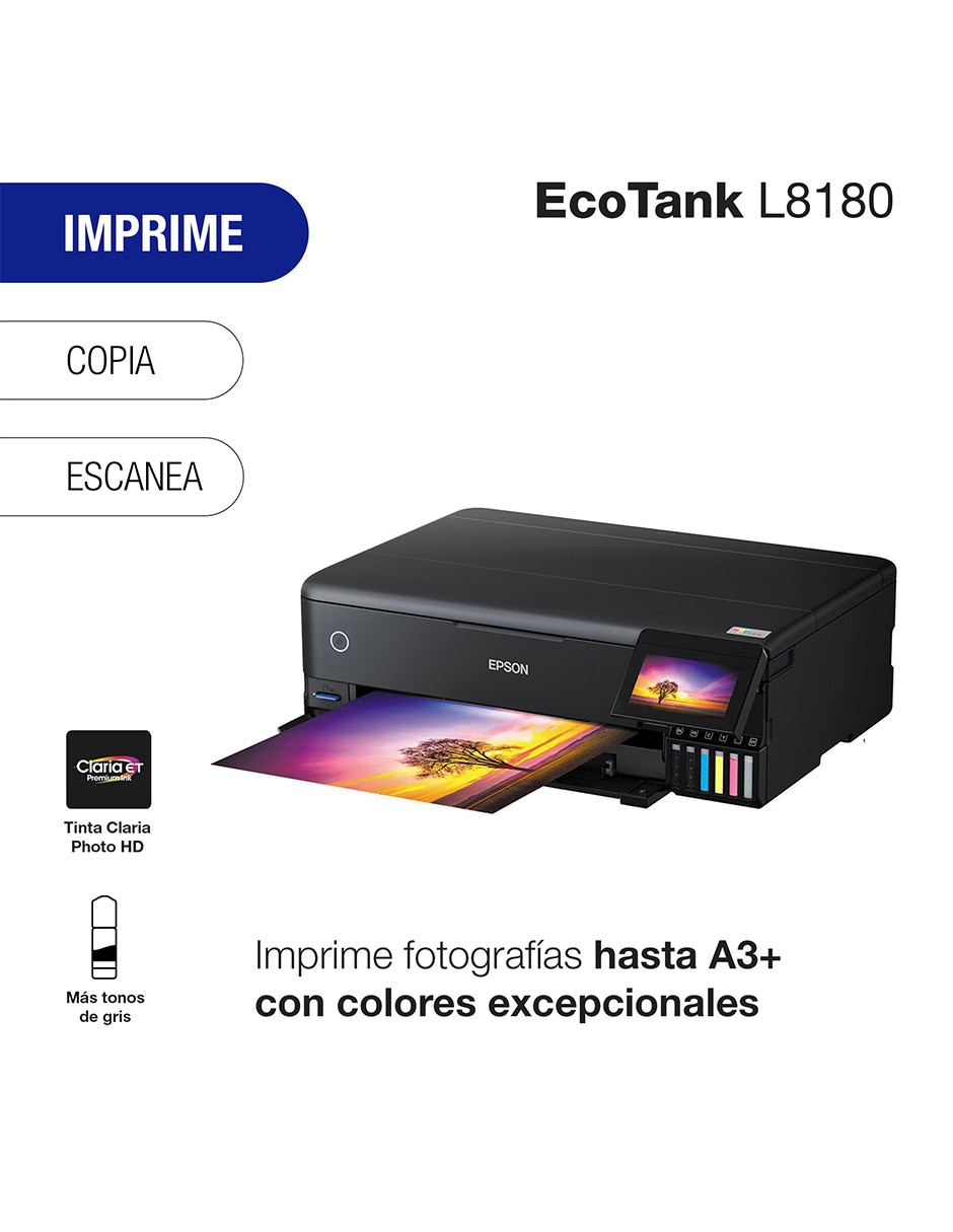 Multifuncional L8180 de inyección de tinta inalámbrica a color 10